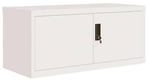 VidaXL Acél Irattartó Szekrény - Fehér - 90x40x130 cm