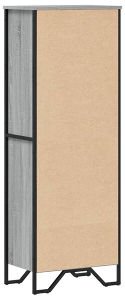 Szürke sonoma színű szerelt fa könyvespolc 50 x 31 x 137,5 cm