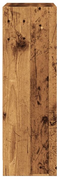 Antik fa színű szerelt fa könyvespolc 60 x 24 x 76 cm