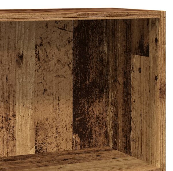 Antik fa színű szerelt fa könyvespolc 60 x 24 x 76 cm