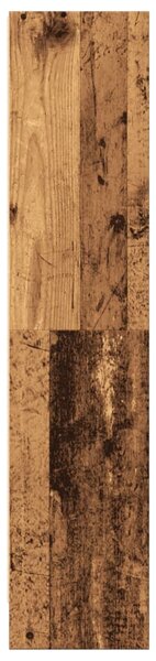 Antik fa színű szerelt fa könyvespolc 60 x 24 x 109 cm
