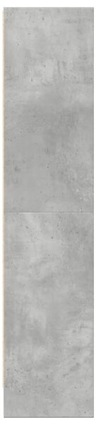 Betonszürke szerelt fa könyvespolc 60 x 24 x 109 cm