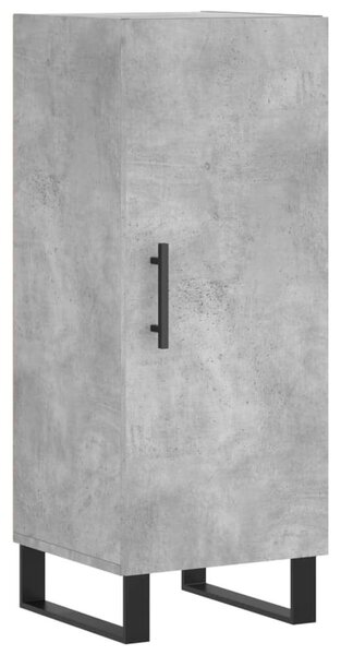 VidaXL betonszürke szerelt fa magasszekrény 34,5x34x180 cm