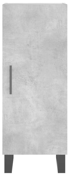 VidaXL betonszürke szerelt fa magasszekrény 34,5x34x180 cm
