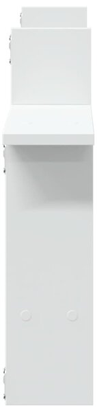 2 db fehér szerelt fa fali polc 50 x 12 x 50 cm