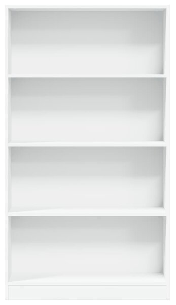 Fehér szerelt fa könyvespolc 80 x 24 x 143 cm