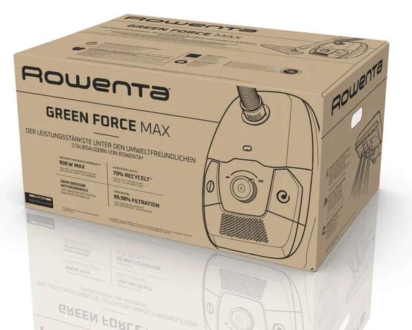 Rowenta RO4931EA Green Force Max Porszívó 900W, Fekete