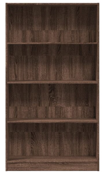 Barna tölgy színű szerelt fa könyvszekrény 80 x 24 x 143 cm