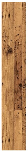 Antik fa színű szerelt fa könyvespolc 60 x 24 x 143 cm