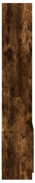 Üstös tölgy színű szerelt fa magasszekrény 63 x 33 x 180 cm