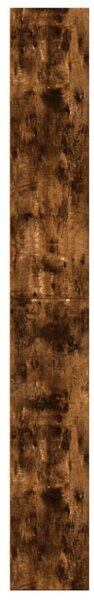Füstös tölgy színű szerelt fa könyvszekrény 60 x 24 x 176 cm