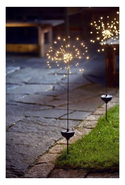 Firework kültéri napelemes LED lámpa fehér diódákkal, magasság 100 cm - Star Trading