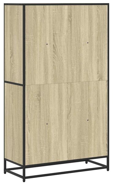 Sonoma tölgy színű szerelt fa könyvespolc 80,5 x 35 x 139 cm