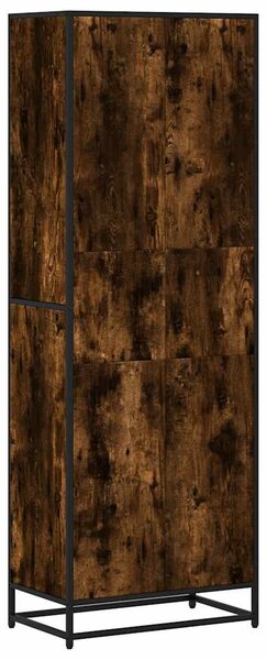 Füstös tölgy színű szerelt fa könyvszekrény 60 x 35 x 170,5 cm