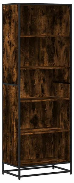 Füstös tölgy színű szerelt fa könyvszekrény 60 x 35 x 170,5 cm
