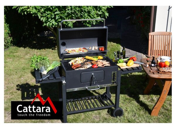 Royal Grande XXL fekete faszenes grillsütő - Cattara