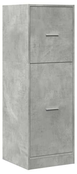 Betonszürke szerelt fa patikaszekrény 40 x 41 x 118 cm