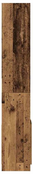 Antik fa színű szerelt fa magasszekrény 92 x 33 x 180 cm
