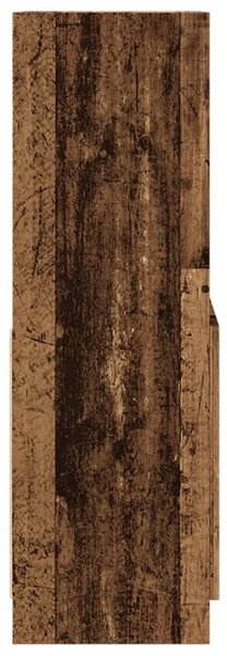 Antik fa színű szerelt fa magasszekrény 63 x 33 x 100 cm