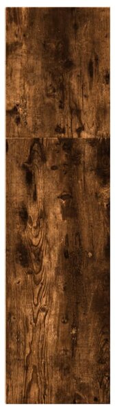 Füstös tölgy színű szerelt fa könyvszekrény 40 x 30 x 114 cm