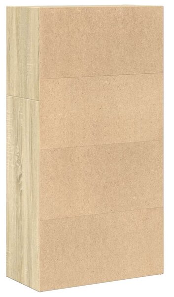 Sonoma tölgy színű szerelt fa könyvespolc 60 x 30 x 114 cm