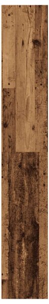 Antik fa színű szerelt fa könyvespolc 40 x 30 x 189 cm