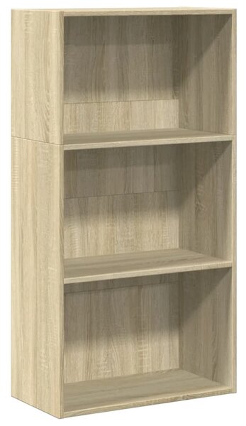 Sonoma tölgy színű szerelt fa könyvespolc 60 x 30 x 114 cm