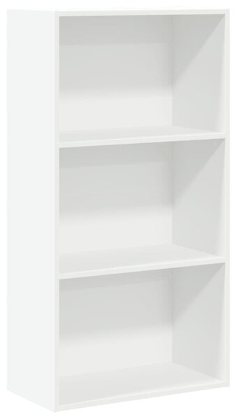 Fehér szerelt fa könyvespolc 60 x 30 x 114 cm