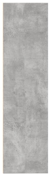 Betonszürke szerelt fa könyvespolc 80 x 30 x 114 cm