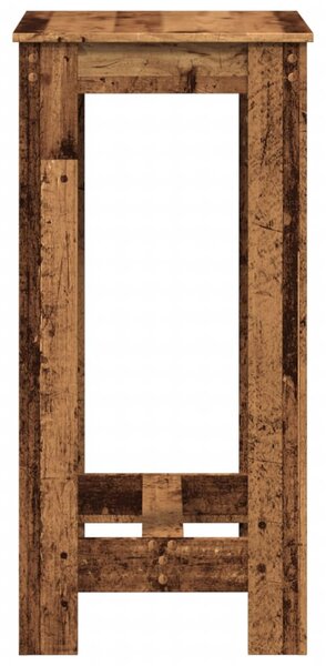 Antik fa színű szerelt fa bárasztal 51 x 50 x 103,5 cm