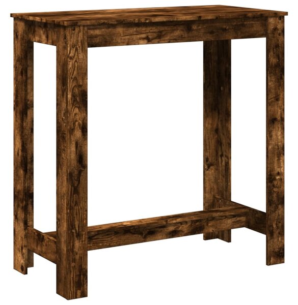 Füstös tölgy színű szerelt fa bárasztal 102 x 50 x 103,5 cm