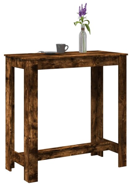 Füstös tölgy színű szerelt fa bárasztal 102 x 50 x 103,5 cm