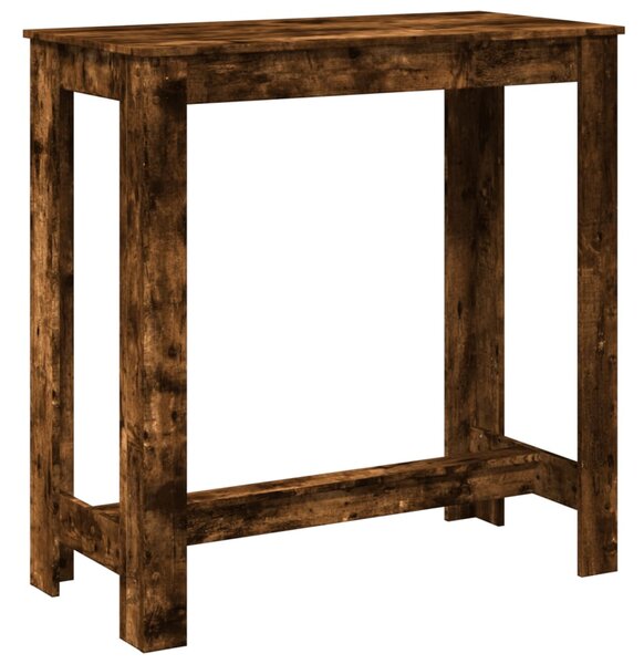 Füstös tölgy színű szerelt fa bárasztal 102 x 50 x 103,5 cm