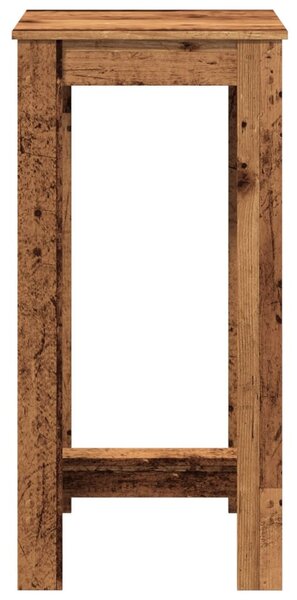 Antik fa színű szerelt fa bárasztal 51 x 50 x 103,5 cm