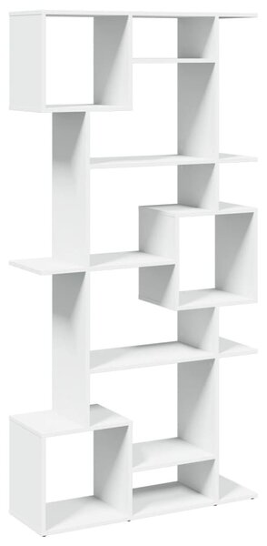 Fehér szerelt fa könyvszekrény 92 x 29 x 188 cm