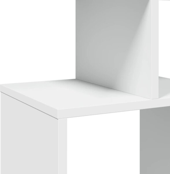 Fehér szerelt fa könyvszekrény 92 x 29 x 188 cm