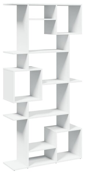 Fehér szerelt fa könyvszekrény 92 x 29 x 188 cm