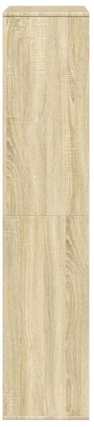 Sonoma tölgy színű szerelt fa könyvszekrény 100 x 33 x 156,5 cm