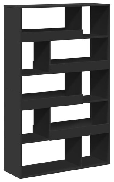 Fekete szerelt fa térelválasztó 100 x 33 x 156,5 cm