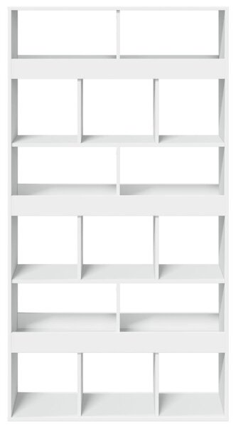 Fehér szerelt fa térelválasztó 100 x 33 x 187,5 cm