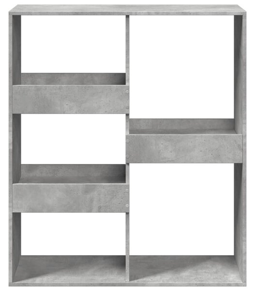 Betonszürke szerelt fa térelválasztó 100 x 33 x 115 cm