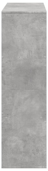 Betonszürke szerelt fa térelválasztó 100 x 33 x 115 cm