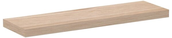 Szerelt fa függőpolc 80 x 23,5 x 4 cm