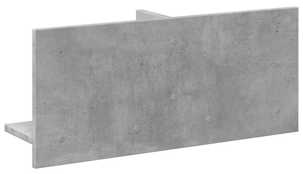 Betonszürke szerelt fa faliszekrény 70 x 16,5 x 30 cm