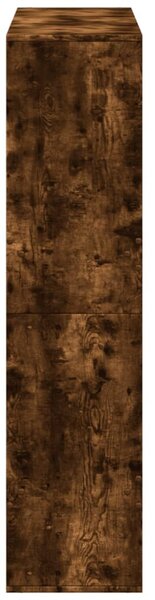 Füstös tölgy színű szerelt fa könyvespolc 100 x 33 x 135 cm