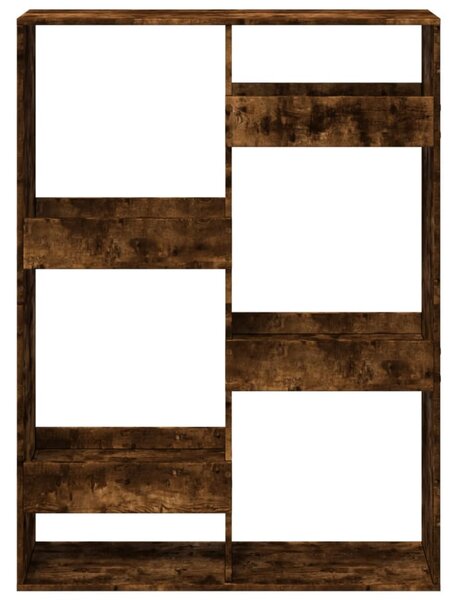 Füstös tölgy színű szerelt fa könyvespolc 100 x 33 x 135 cm