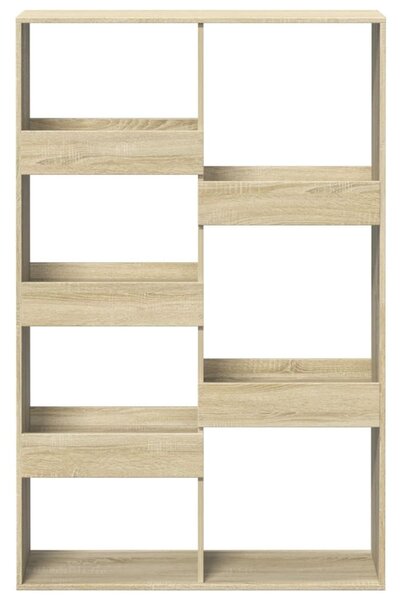Sonoma tölgy színű szerelt fa könyvespolc 100 x 33 x 155,5 cm