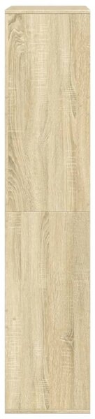 Sonoma tölgy színű szerelt fa könyvespolc 100 x 33 x 155,5 cm