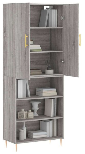 VidaXL szürke sonoma szerelt fa magasszekrény 69,5 x 34 x 180 cm