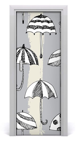 Ajtó tapéta esernyők 75x205 cm